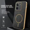 Phonesta Luxury Carbon Fiber Back Cover Hülle mit MagSafe für Xiaomi Redmi 15C / Xiaomi Poco C85 - Schwarz 2