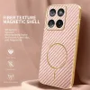 Phonesta Luxury Carbon Fiber Back Cover Hülle mit MagSafe für Motorola Edge 60 / Edge 60 Fusion - Rosa 2