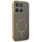 Phonesta Luxury Carbon Fiber Back Cover Hülle mit MagSafe für Motorola Moto G56 - Braun