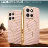 Phonesta Luxury Carbon Fiber Back Cover Hülle mit MagSafe für Motorola Moto G86 - Rosa 3