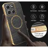 Phonesta Luxury Carbon Fiber Back Cover Hülle mit MagSafe für Motorola Moto G86 - Schwarz 6