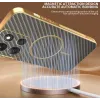 Phonesta Luxury Carbon Fiber Back Cover Hülle mit MagSafe für Motorola Moto G86 Power - Braun 5