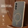 Phonesta Luxury Carbon Fiber Back Cover Hülle mit MagSafe für OnePlus Nord 5 - Braun 2