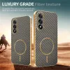 Phonesta Luxury Carbon Fiber Back Cover Hülle mit MagSafe für OnePlus Nord 5 - Braun 4