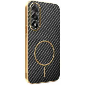 Phonesta Luxury Carbon Fiber Back Cover Hülle mit MagSafe für OnePlus Nord 5 - Schwarz