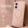Phonesta Luxury Carbon Fiber Back Cover Hülle mit MagSafe für OnePlus Nord CE5 - Rosa 3