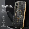 Phonesta Luxury Carbon Fiber Back Cover Hülle mit MagSafe für OnePlus Nord CE5 - Schwarz 2
