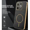 Phonesta Luxury Carbon Fiber Back Cover Hülle mit MagSafe für Oppo A5 Pro - Schwarz 1