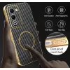 Phonesta Luxury Carbon Fiber Back Cover Hülle mit MagSafe für Oppo A5/A5m - Schwarz 7