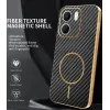 Phonesta Luxury Carbon Fiber Back Cover Hülle mit MagSafe für Oppo A5x - Schwarz 1