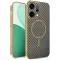 Phonesta Luxury Carbon Fiber Back Cover Hülle mit MagSafe für Oppo Reno14 - Braun