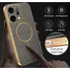 Phonesta Luxury Carbon Fiber Back Cover Hülle mit MagSafe für Oppo Reno14 - Braun 6