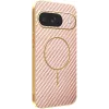 Phonesta Luxury Carbon Fiber Back Cover Hülle mit MagSafe für Google Pixel 10 - Rosa