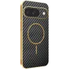 Phonesta Luxury Carbon Fiber Back Cover Hülle mit MagSafe für Google Pixel 10 - Schwarz 0