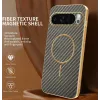 Phonesta Luxury Carbon Fiber Back Cover Hülle mit MagSafe für Google Pixel 10 Pro XL - Braun 1