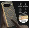 Phonesta Luxury Carbon Fiber Back Cover Hülle mit MagSafe für Google Pixel 10 Pro XL - Braun 7