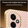 Phonesta Luxury Carbon Fiber Back Cover Hülle mit MagSafe für HONOR 400 - Rosa 7