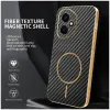 Phonesta Luxury Carbon Fiber Back Cover Hülle mit MagSafe für HONOR 400 - Schwarz 1