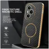 Phonesta Luxury Carbon Fiber Back Cover Hülle mit MagSafe für HONOR 400 Pro - Schwarz 1