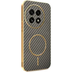 Phonesta Luxury Carbon Fiber Back Cover Hülle mit MagSafe für OnePlus 13 - Braun