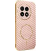 Phonesta Luxury Carbon Fiber Back Cover Hülle mit MagSafe für OnePlus 13 - Rosa 0