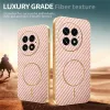 Phonesta Luxury Carbon Fiber Back Cover Hülle mit MagSafe für OnePlus 13 - Rosa 4