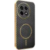 Phonesta Luxury Carbon Fiber Back Cover Hülle mit MagSafe für OnePlus 13R - Schwarz 0