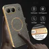 Phonesta Luxury Carbon Fiber Back Cover Hülle mit MagSafe für OnePlus Nord 4 - Braun 6