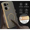Phonesta Luxury Carbon Fiber Back Cover Hülle mit MagSafe für Oppo Reno13 - Braun 6