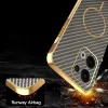 Phonesta Luxury Carbon Fiber Back Cover Hülle mit MagSafe für Oppo Reno13 - Braun 7