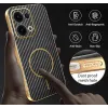 Phonesta Luxury Carbon Fiber Back Cover Hülle mit MagSafe für Oppo Reno13 - Schwarz 6