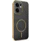 Phonesta Luxury Carbon Fiber Back Cover Hülle mit MagSafe für Oppo Reno13 F 4G/5G / Reno13 FS 5G - Schwarz