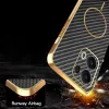 Phonesta Luxury Carbon Fiber Back Cover Hülle mit MagSafe für Oppo Reno13 Pro - Schwarz 7