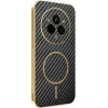 Phonesta Luxury Carbon Fiber Back Cover Hülle mit MagSafe für Realme 14 Pro - Schwarz 0