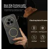 Phonesta Luxury Carbon Fiber Back Cover Hülle mit MagSafe für Realme 14 Pro - Schwarz 2