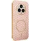 Phonesta Luxury Carbon Fiber Back Cover Hülle mit MagSafe für Realme 14 Pro Plus - Rosa