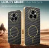 Phonesta Luxury Carbon Fiber Back Cover Hülle mit MagSafe für Realme 14 Pro Plus - Schwarz 3
