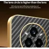 Phonesta Luxury Carbon Fiber Back Cover Hülle mit MagSafe für Realme 14 Pro Plus - Schwarz 5