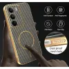 Phonesta Luxury Carbon Fiber Back Cover Hülle mit MagSafe für Realme 14x / C75 - Braun 7