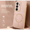 Phonesta Luxury Carbon Fiber Back Cover Hülle mit MagSafe für Realme 14x / C75 - Rosa 1