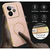 Phonesta Luxury Carbon Fiber Back Cover Hülle mit MagSafe für Realme GT 7 Pro - Rosa 7