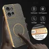 Phonesta Luxury Carbon Fiber Back Cover Hülle mit MagSafe für Motorola Edge 50 - Braun 6