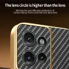 Phonesta Luxury Carbon Fiber Back Cover Hülle mit MagSafe für Motorola Edge 50 - Schwarz 5