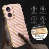 Phonesta Luxury Carbon Fiber Back Cover Hülle mit MagSafe für Motorola Edge 50 Fusion - Rosa 6