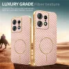 Phonesta Luxury Carbon Fiber Back Cover Hülle mit MagSafe für Motorola Edge 50 Pro - Rosa 4