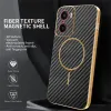 Phonesta Luxury Carbon Fiber Back Cover Hülle mit MagSafe für Motorola Moto G05 / Moto E15 - Schwarz 2