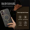 Phonesta Luxury Carbon Fiber Back Cover Hülle mit MagSafe für Motorola Moto G05 / Moto E15 - Schwarz 3