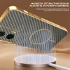 Phonesta Luxury Carbon Fiber Back Cover Hülle mit MagSafe für Motorola Moto G35 - Braun 1