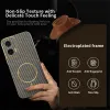 Phonesta Luxury Carbon Fiber Back Cover Hülle mit MagSafe für Motorola Moto G35 - Braun 3