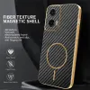 Phonesta Luxury Carbon Fiber Back Cover Hülle mit MagSafe für Motorola Moto G35 - Schwarz 2